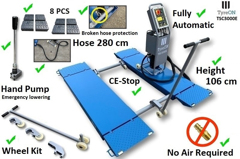 TSC3000E mobile car scissor lift with electrical release - 230V - Оборудование для гаражей/ Мастерских: фото 2 TSC3000E mobile car scissor lift with electrical release - 230V - Оборудование для гаражей/ Мастерских: фото 2