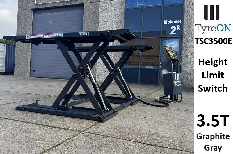 TSC3500E mobile midrise car scissor lift with electrical release - Capacity 3,5T - Lifting height 125 cm - 230V - Graphite gray - Оборудование для гаражей/ Мастерских: фото 1 TSC3500E mobile midrise car scissor lift with electrical release - Capacity 3,5T - Lifting height 125 cm - 230V - Graphite gray - Оборудование для гаражей/ Мастерских: фото 1