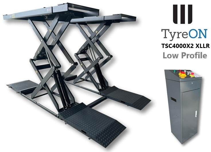 TSC4000X2 XLLR Low Profile 4T floor mounted scissor lift - Large lifting range, 66 cm wide extendable tables 148.5 to 230,5 cm - Hydromechanically locked - no air required - Also for vehicles with 5 c - Оборудование для гаражей/ Мастерских: фото 2 TSC4000X2 XLLR Low Profile 4T floor mounted scissor lift - Large lifting range, 66 cm wide extendable tables 148.5 to 230,5 cm - Hydromechanically locked - no air required - Also for vehicles with 5 c - Оборудование для гаражей/ Мастерских: фото 2