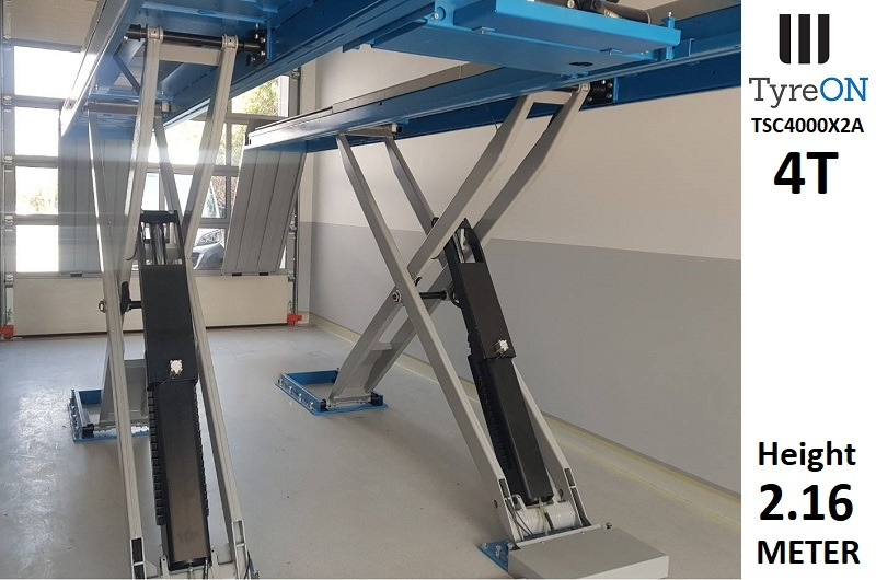 TSC4000X2A Alignment scissor lift - On floor - Free wheel lifting system - 4.8 m lightened runways - 4T - Mounted on the floor - Оборудование для гаражей/ Мастерских: фото 3 TSC4000X2A Alignment scissor lift - On floor - Free wheel lifting system - 4.8 m lightened runways - 4T - Mounted on the floor - Оборудование для гаражей/ Мастерских: фото 3