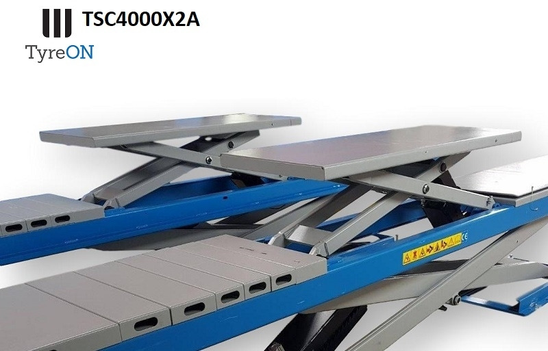TSC4000X2A Alignment scissor lift - On floor - Free wheel lifting system - 4.8 m lightened runways - 4T - Mounted on the floor - Оборудование для гаражей/ Мастерских: фото 5 TSC4000X2A Alignment scissor lift - On floor - Free wheel lifting system - 4.8 m lightened runways - 4T - Mounted on the floor - Оборудование для гаражей/ Мастерских: фото 5