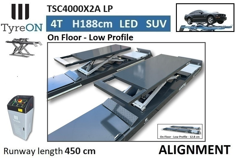 TSC4000X2A LP wheel alignment lift - On floor - Free wheel lifting system - 4.5 m lightened runways (65 cm wide) - Low profile - 4T - Оборудование для гаражей/ Мастерских: фото 5 TSC4000X2A LP wheel alignment lift - On floor - Free wheel lifting system - 4.5 m lightened runways (65 cm wide) - Low profile - 4T - Оборудование для гаражей/ Мастерских: фото 5