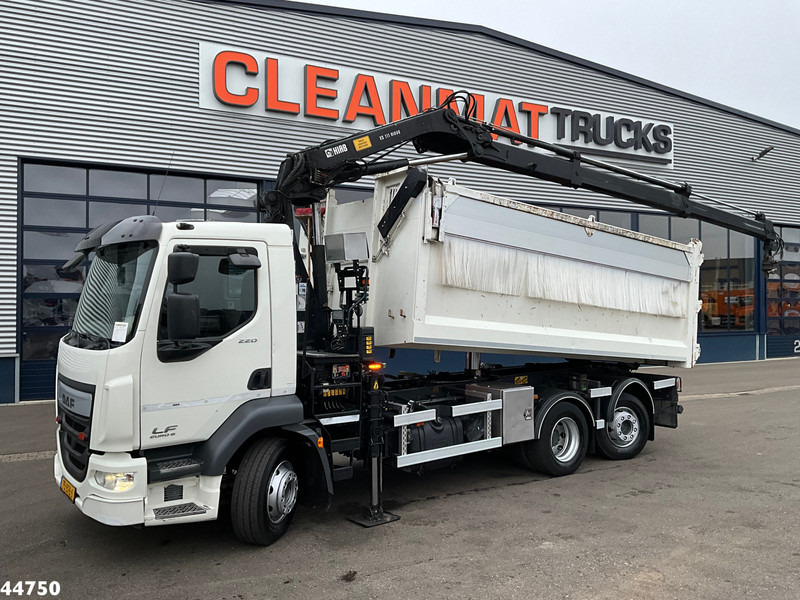 DAF FAN LF 220 Euro 6 Hiab 11 Tonmeter laadkraan Just 166.649 Km! - Самосвал, Автоманипулятор: фото 1 DAF FAN LF 220 Euro 6 Hiab 11 Tonmeter laadkraan Just 166.649 Km! - Самосвал, Автоманипулятор: фото 1
