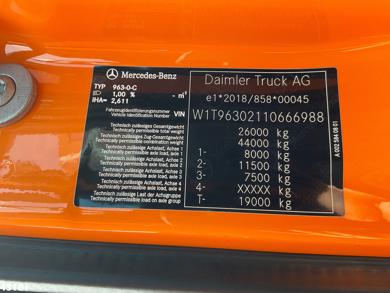 Крюковой мультилифт Mercedes-Benz Actros 2643 VDL 21 Ton haakarmsysteem: фото 17