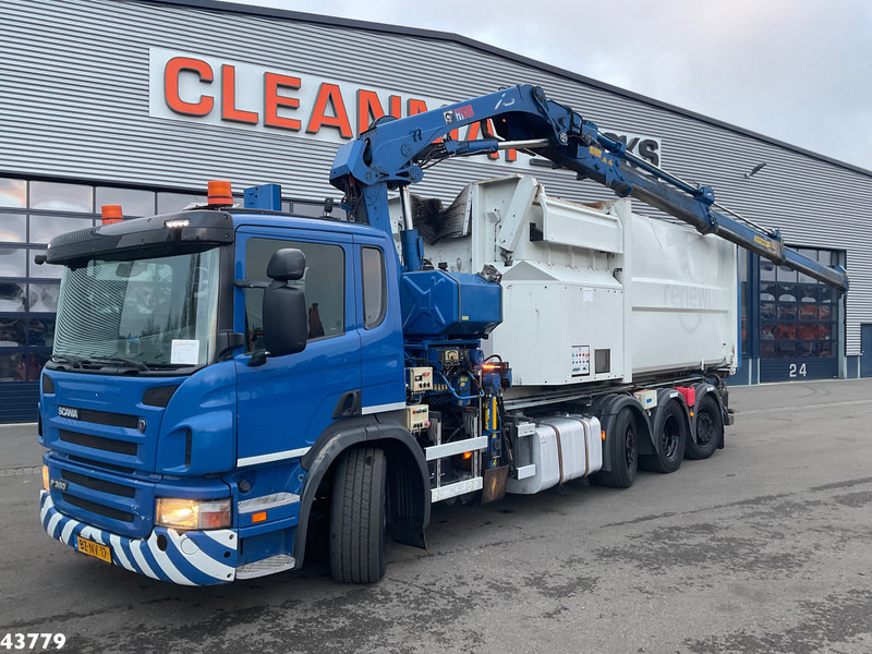 Scania P 360 8x2 Hiab 21 Tonmeter laadkraan - Крюковой мультилифт, Автоманипулятор: фото 1 Scania P 360 8x2 Hiab 21 Tonmeter laadkraan - Крюковой мультилифт, Автоманипулятор: фото 1
