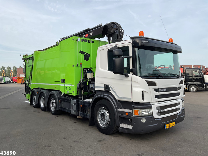 Scania P 360 Faun 18m³ + Hiab crane + Underground Container Washing Installation - Мусоровоз: фото 3 Scania P 360 Faun 18m³ + Hiab crane + Underground Container Washing Installation - Мусоровоз: фото 3