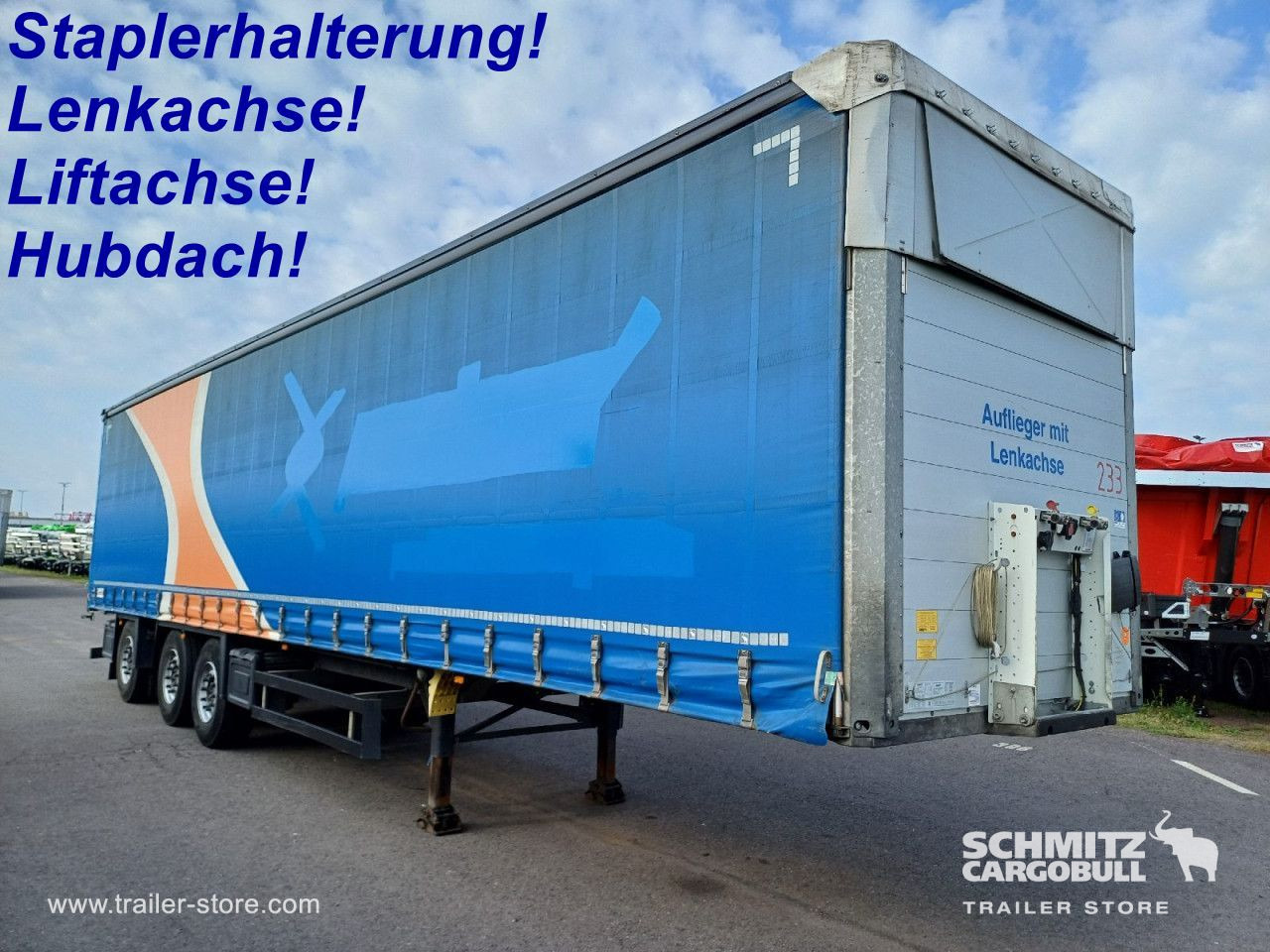 SCHMITZ Auflieger Curtainsider Standard Forklift holder - Тентованный полуприцеп: фото 1 SCHMITZ Auflieger Curtainsider Standard Forklift holder - Тентованный полуприцеп: фото 1