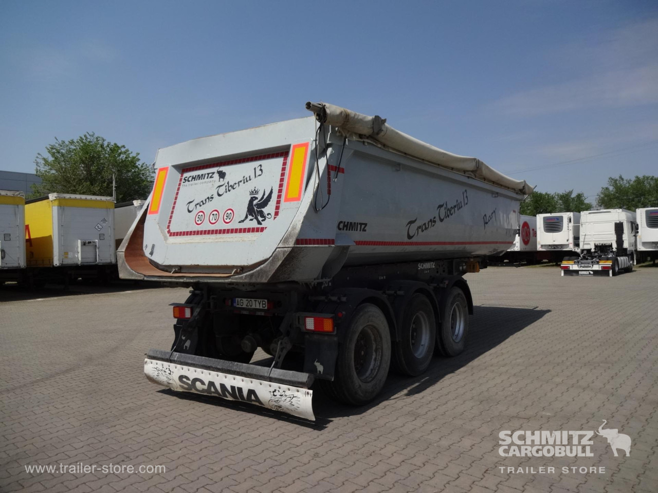 SCHMITZ Tipper Steel half pipe body 24m³ - Самосвальный полуприцеп: фото 3 SCHMITZ Tipper Steel half pipe body 24m³ - Самосвальный полуприцеп: фото 3