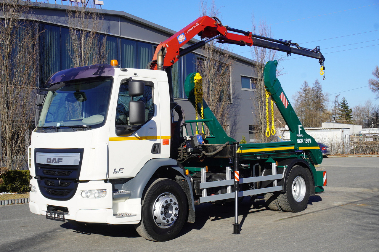 DAF LF 18.310 E6 / Skip loader Fornal NKR 130V / HDS HMF 735 K2 / Manual gearbox - Крюковой мультилифт, Автоманипулятор: фото 2 DAF LF 18.310 E6 / Skip loader Fornal NKR 130V / HDS HMF 735 K2 / Manual gearbox - Крюковой мультилифт, Автоманипулятор: фото 2