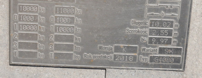 Тентованный прицеп Gniotpol Tandem trailer / 10t / 2018 / 19 pallets: фото 9 Тентованный прицеп Gniotpol Tandem trailer / 10t / 2018 / 19 pallets: фото 9