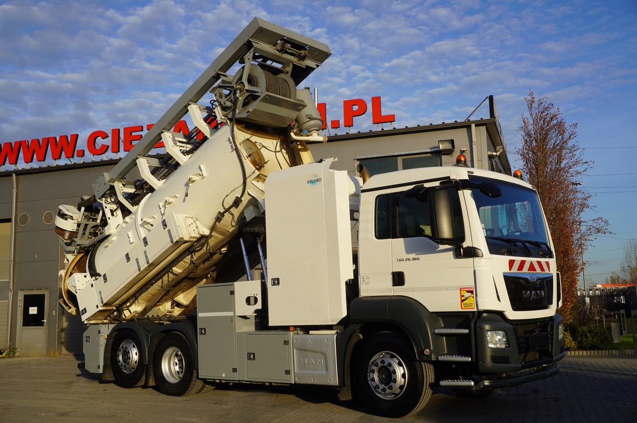 MAN TGS 26.360 E6 / RIVARD sewage cleaner 18 m3 / 180 tho. km / steering axle / 2 units - Ассенизатор: фото 1 MAN TGS 26.360 E6 / RIVARD sewage cleaner 18 m3 / 180 tho. km / steering axle / 2 units - Ассенизатор: фото 1