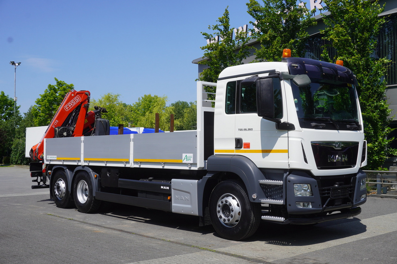 MAN TGS 26.360 Flatbed / Fassi F175 7.7 T / steered 3rd axle - Автоманипулятор: фото 2 MAN TGS 26.360 Flatbed / Fassi F175 7.7 T / steered 3rd axle - Автоманипулятор: фото 2