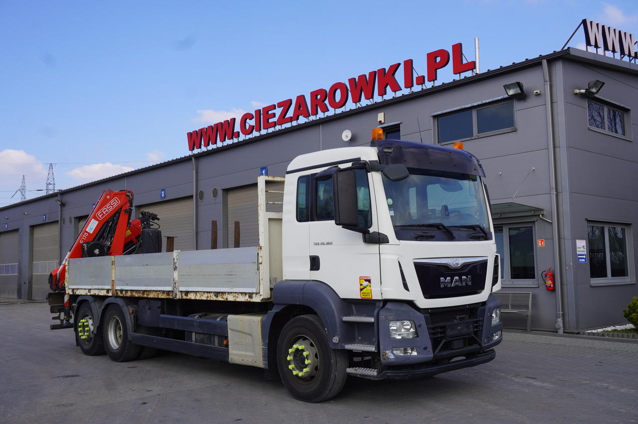 MAN TGS 26.360 Flatbed / Fassi F175 7.7 T / steered 3rd axle - Автоманипулятор: фото 2 MAN TGS 26.360 Flatbed / Fassi F175 7.7 T / steered 3rd axle - Автоманипулятор: фото 2