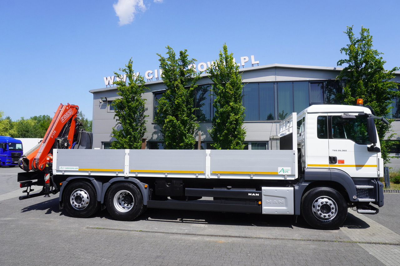 MAN TGS 26.360 Flatbed / Fassi F175 7.7 T / steered 3rd axle - Автоманипулятор: фото 3 MAN TGS 26.360 Flatbed / Fassi F175 7.7 T / steered 3rd axle - Автоманипулятор: фото 3
