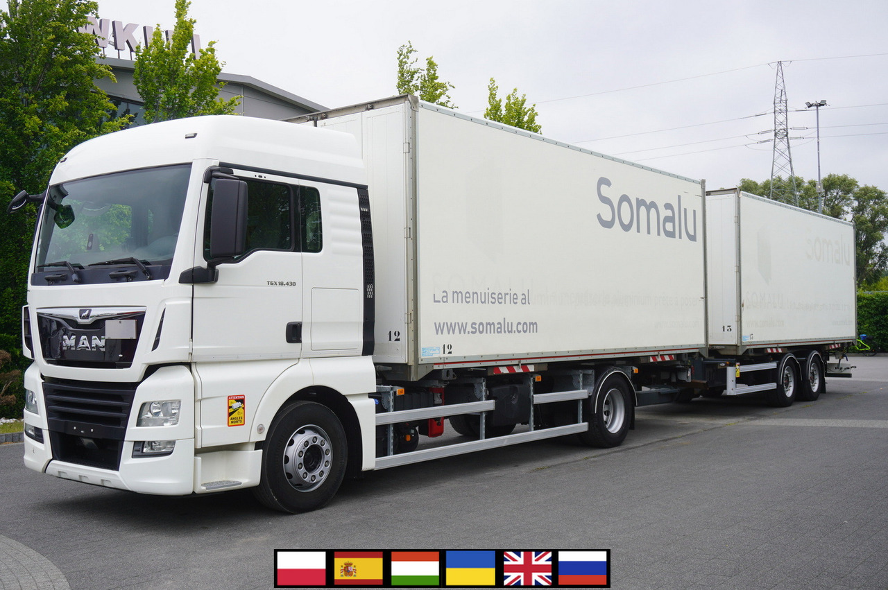 MAN TGX 18.430 / 18 EPAL box / Fruehauf 18 EPAL box trailer / 2021 - Грузовик с закрытым кузовом: фото 1 MAN TGX 18.430 / 18 EPAL box / Fruehauf 18 EPAL box trailer / 2021 - Грузовик с закрытым кузовом: фото 1
