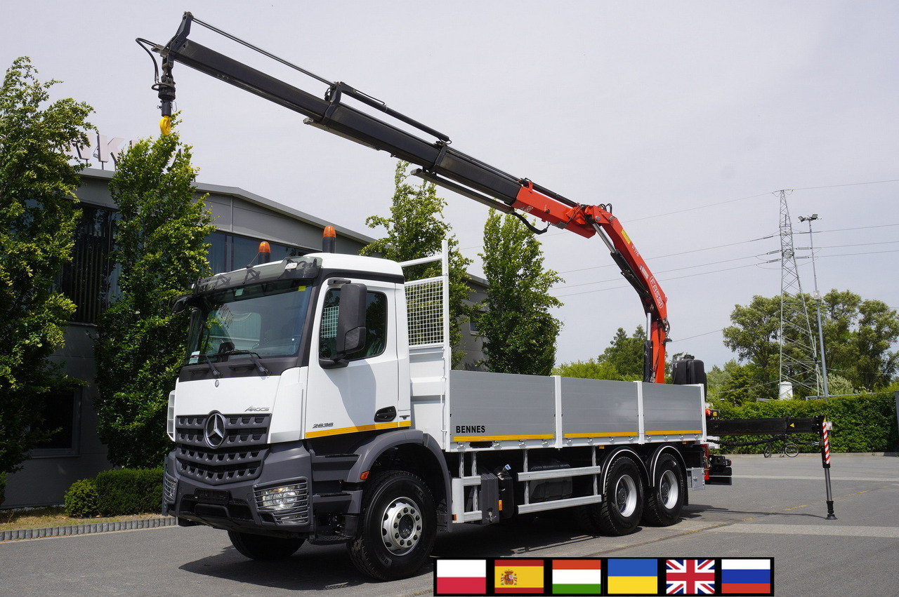 MERCEDES-BENZ AROCS 2636 Flatbed / HDS FASSI F175 7.7 T / 150,000 km - Грузовик бортовой/ Платформа, Автоманипулятор: фото 1 MERCEDES-BENZ AROCS 2636 Flatbed / HDS FASSI F175 7.7 T / 150,000 km - Грузовик бортовой/ Платформа, Автоманипулятор: фото 1