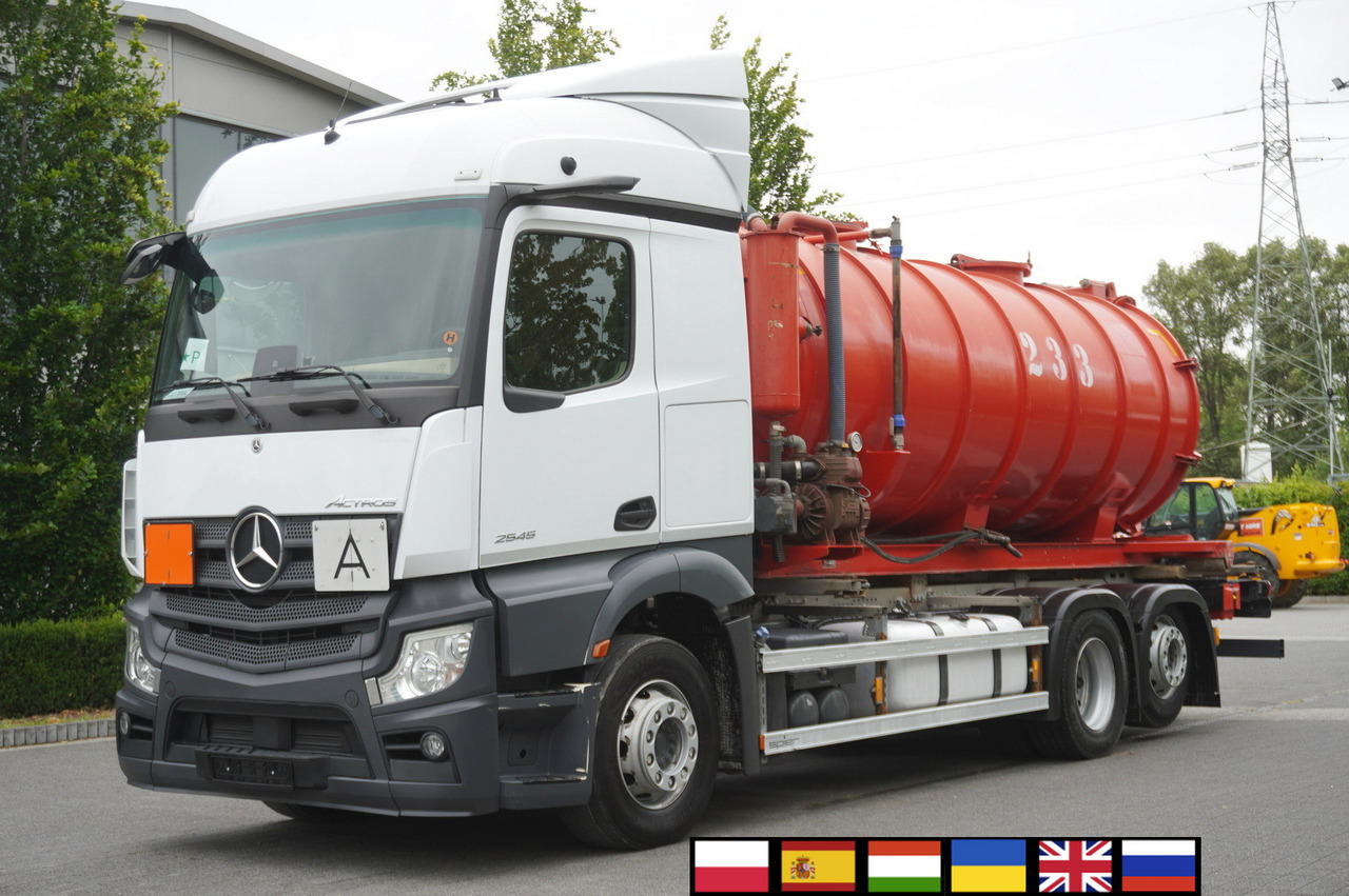 MERCEDES-BENZ Actros 2545 6 × 2 MP5 / NEW septic barrel 13000 L - Грузовик-цистерна: фото 1 MERCEDES-BENZ Actros 2545 6 × 2 MP5 / NEW septic barrel 13000 L - Грузовик-цистерна: фото 1