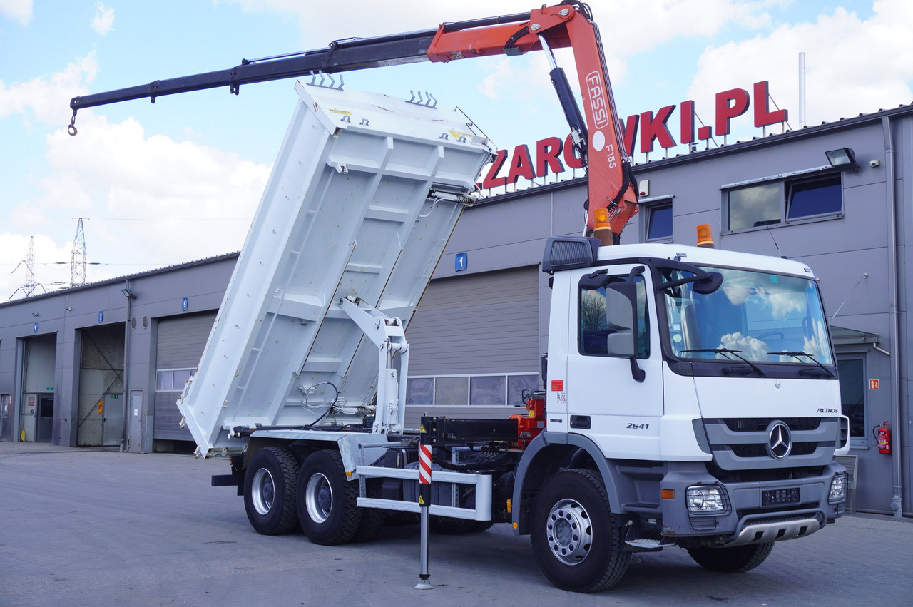 MERCEDES-BENZ Actros 2641 6×4 E5 / Crane / Dumper / 110000 km! - Грузовик бортовой/ Платформа, Автоманипулятор: фото 1 MERCEDES-BENZ Actros 2641 6×4 E5 / Crane / Dumper / 110000 km! - Грузовик бортовой/ Платформа, Автоманипулятор: фото 1