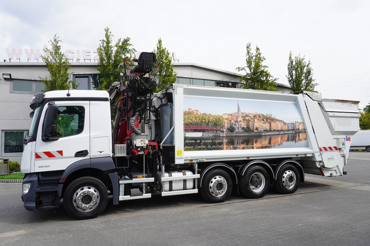MERCEDES-BENZ Antos 3240 8x2 / Tajfun 5T crane / Farid Industries garbage truck/ 3 steered axles - Мусоровоз: фото 5 MERCEDES-BENZ Antos 3240 8x2 / Tajfun 5T crane / Farid Industries garbage truck/ 3 steered axles - Мусоровоз: фото 5