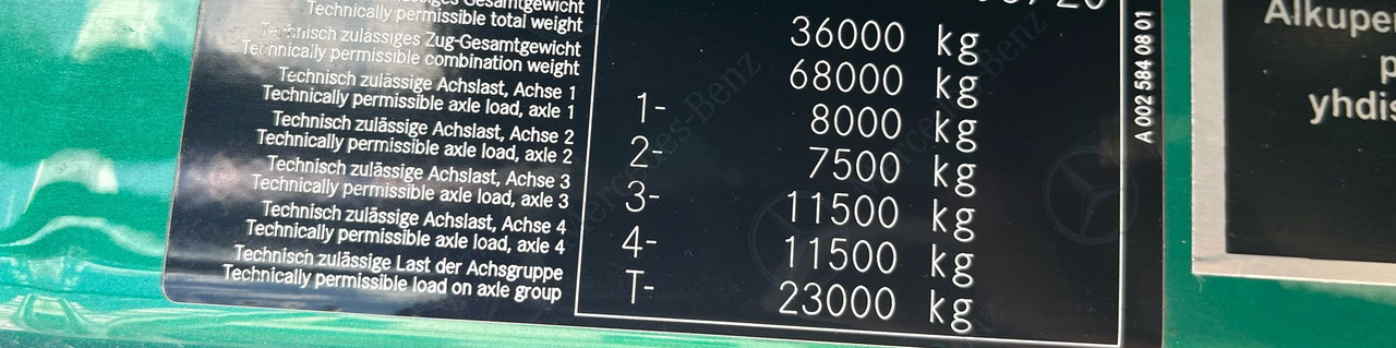 Mercedes-Benz Arocs 3563 8 × 4 / 630 HP / steered axle / Logging superstructure - Лесовоз: фото 2 Mercedes-Benz Arocs 3563 8 × 4 / 630 HP / steered axle / Logging superstructure - Лесовоз: фото 2