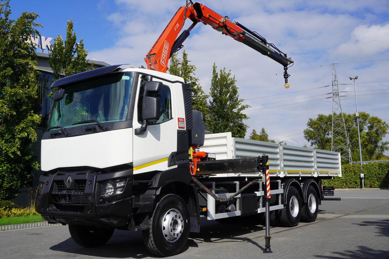 RENAULT K380 6×4 / FASSI F175 crane 7.85 t / 120 thousand km! / 2-sided tipper - Автоманипулятор: фото 4 RENAULT K380 6×4 / FASSI F175 crane 7.85 t / 120 thousand km! / 2-sided tipper - Автоманипулятор: фото 4