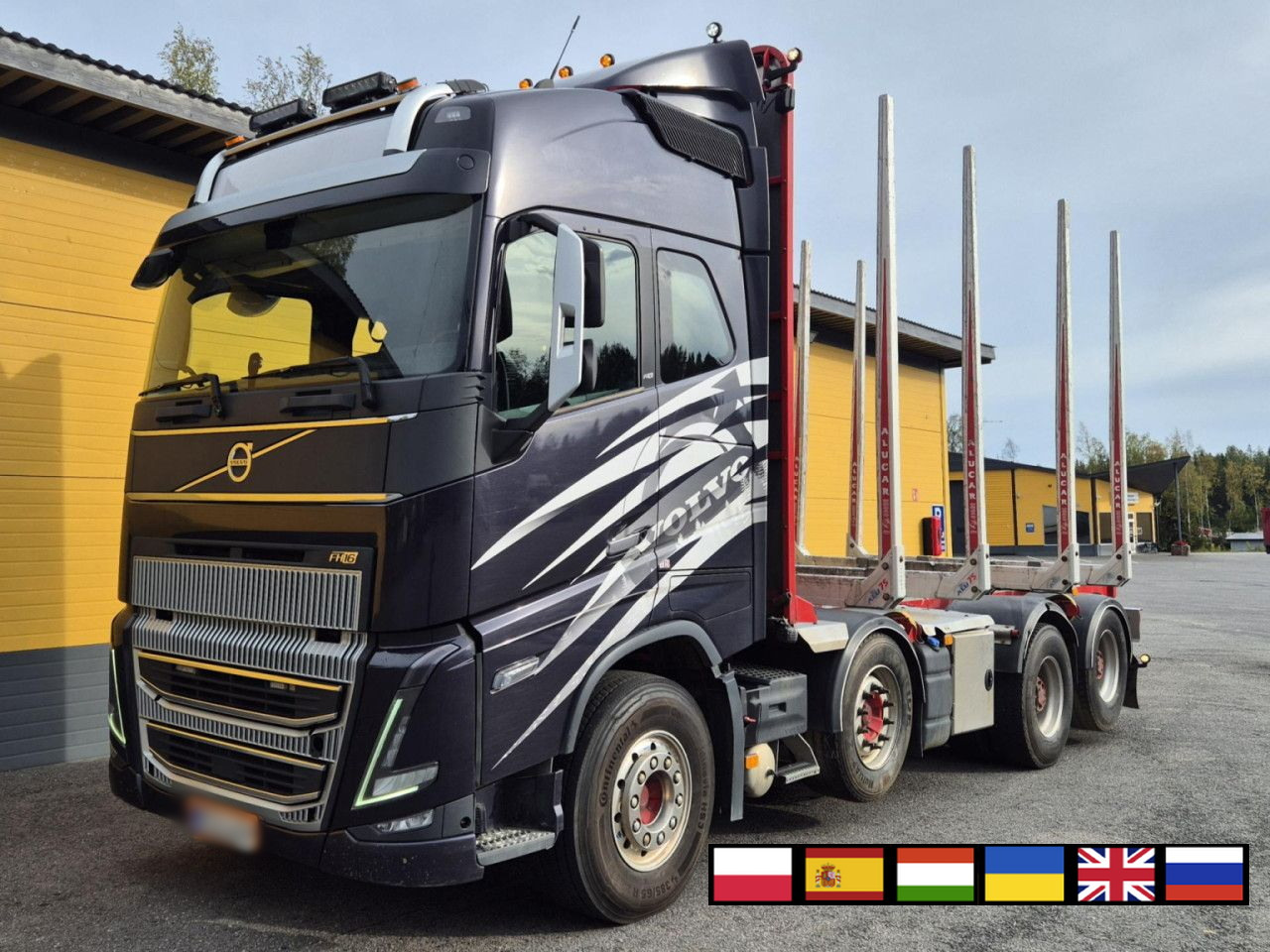 VOLVO FH 750 8x4 / 2 lifted axles / timber truck - Грузовик-шасси: фото 1 VOLVO FH 750 8x4 / 2 lifted axles / timber truck - Грузовик-шасси: фото 1