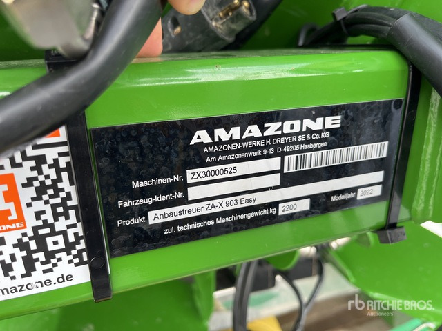 2022 Amazone ZA-X 903 Easy Fertilizer Spreader - Разбрасыватель удобрений: фото 3 2022 Amazone ZA-X 903 Easy Fertilizer Spreader - Разбрасыватель удобрений: фото 3