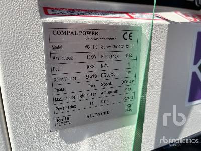 COMPAL POWER VG-R110 10kW (Unused) - Электрогенератор: фото 5 COMPAL POWER VG-R110 10kW (Unused) - Электрогенератор: фото 5