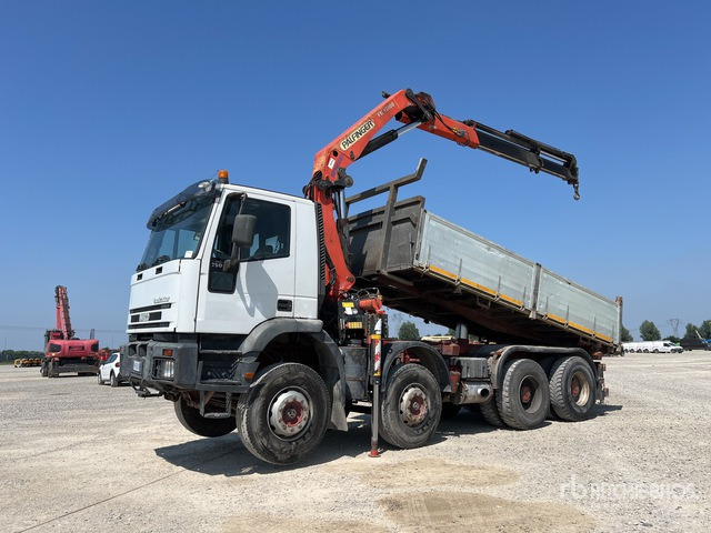 2000 Iveco Eurotrakker 1999 Palfinger PK16000 5550 kg ... Dump Truck with Crane - Самосвал, Автоманипулятор: фото 2 2000 Iveco Eurotrakker 1999 Palfinger PK16000 5550 kg ... Dump Truck with Crane - Самосвал, Автоманипулятор: фото 2