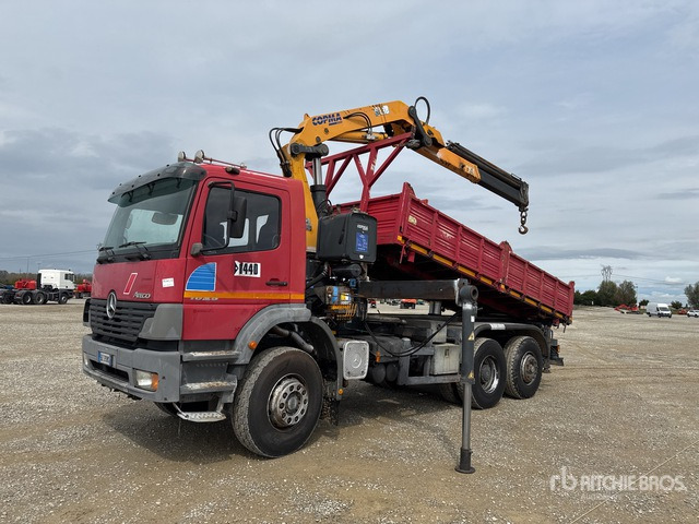 Mercedes-Benz Atego 1828 Autocarro ribaltabile con gru - Самосвал, Автоманипулятор: фото 1 Mercedes-Benz Atego 1828 Autocarro ribaltabile con gru - Самосвал, Автоманипулятор: фото 1