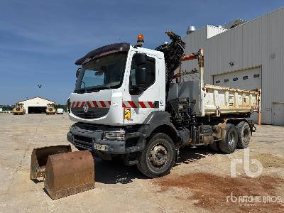 RENAULT KERAX 370 2007 Hiab 166E-3 HIPRO 6000 kg ... - Самосвал, Автоманипулятор: фото 1 RENAULT KERAX 370 2007 Hiab 166E-3 HIPRO 6000 kg ... - Самосвал, Автоманипулятор: фото 1
