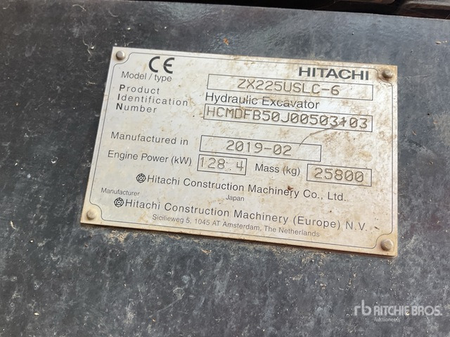 2019 Hitachi ZX225USLC-6 Tracked Excavator - Гусеничный экскаватор: фото 3 2019 Hitachi ZX225USLC-6 Tracked Excavator - Гусеничный экскаватор: фото 3