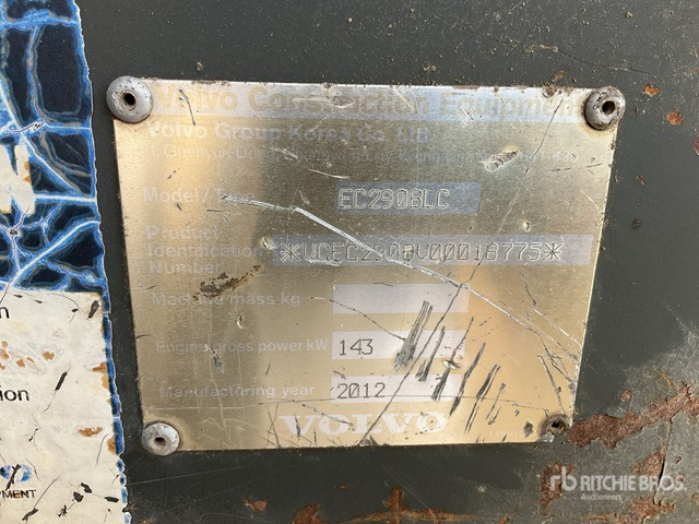 2012 Volvo EC290BLC - Гусеничный экскаватор: фото 3 2012 Volvo EC290BLC - Гусеничный экскаватор: фото 3