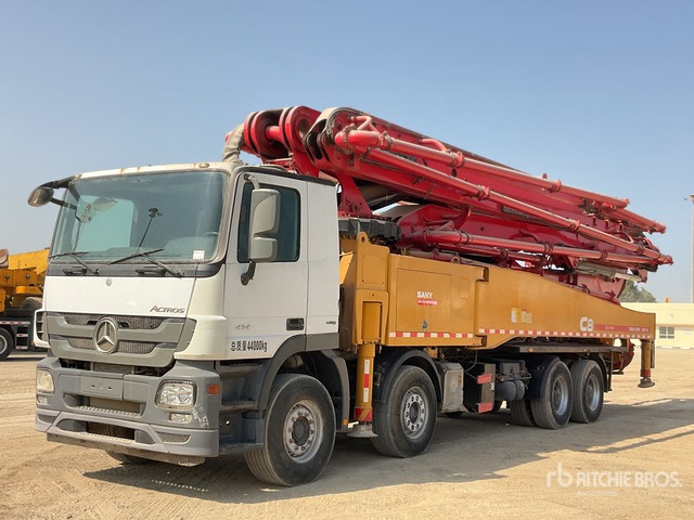 2019 Mercedes Benz Actros 4144 2019 Sany SYM5449THB 56 m on 8x ... Concrete Pump Truck - Автобетононасос: фото 2 2019 Mercedes Benz Actros 4144 2019 Sany SYM5449THB 56 m on 8x ... Concrete Pump Truck - Автобетононасос: фото 2
