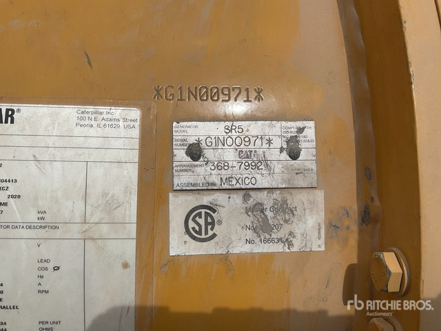 2020 Cat C32 1137 kVA Skid-Mounted (Inoperable) Generator Set - Электрогенератор: фото 5 2020 Cat C32 1137 kVA Skid-Mounted (Inoperable) Generator Set - Электрогенератор: фото 5