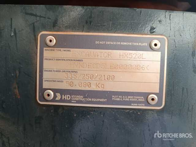 2025 Hyundai HX520L - Гусеничный экскаватор: фото 1 2025 Hyundai HX520L - Гусеничный экскаватор: фото 1