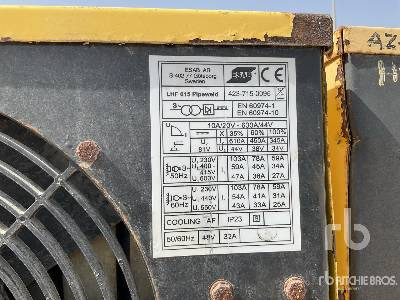 ESAB LHF 615 Quantity of (4) - Сварочное оборудование: фото 5 ESAB LHF 615 Quantity of (4) - Сварочное оборудование: фото 5