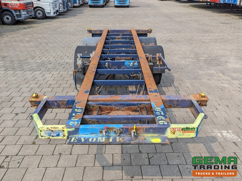 Полуприцеп-контейнеровоз/ Сменный кузов Flandria OP 20V 2A 2-Assen ROR - DrumBrakes - Leaf Suspension - 20FT (O1871): фото 6