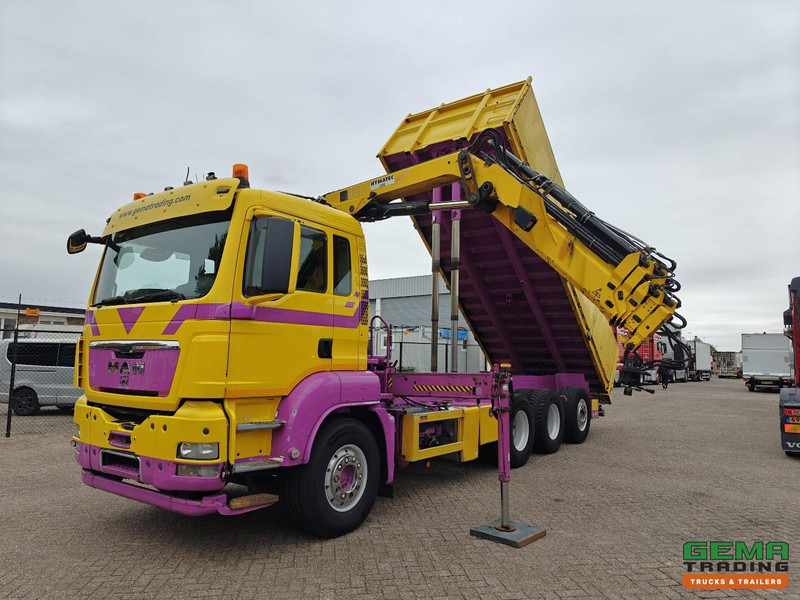 MAN TGS 35.440 8x4/4 Dagcabine Euro5 - Hymatec Kipper + Hiab 166 ES-4 Pro - Alcoa - 02/2026 APK - Самосвал, Автоманипулятор: фото 1 MAN TGS 35.440 8x4/4 Dagcabine Euro5 - Hymatec Kipper + Hiab 166 ES-4 Pro - Alcoa - 02/2026 APK - Самосвал, Автоманипулятор: фото 1