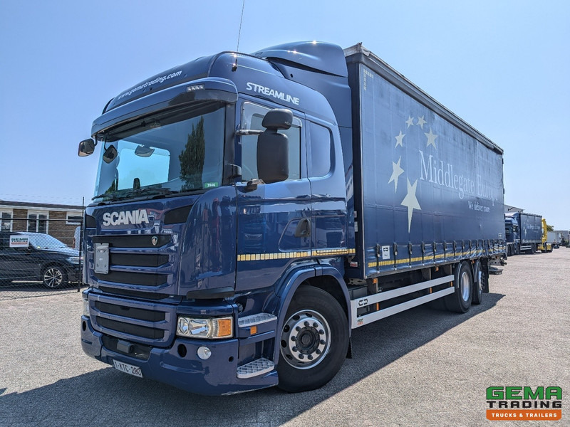 Scania G360 6x2/4 Streamline Euro6 - Retarder - Schuifzeilenbak 8.2M + Laadklep 1500kg - Smart Tacho V2 - Тентованный грузовик: фото 1 Scania G360 6x2/4 Streamline Euro6 - Retarder - Schuifzeilenbak 8.2M + Laadklep 1500kg - Smart Tacho V2 - Тентованный грузовик: фото 1