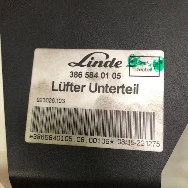 Fan for Linde 386 - Кабина и интерьер для Погрузочно-разгрузочной техники: фото 4 Fan for Linde 386 - Кабина и интерьер для Погрузочно-разгрузочной техники: фото 4