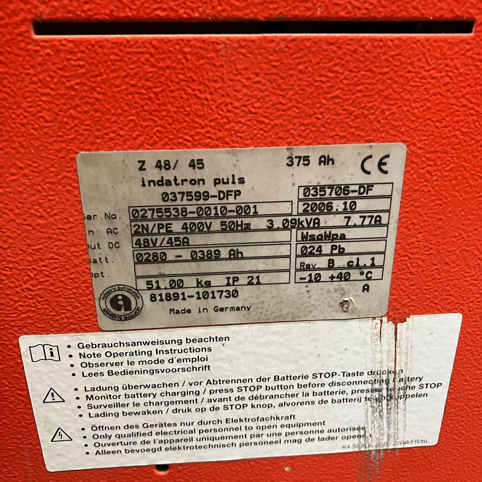 Hawker 48V/45A - Запчасти для Погрузочно-разгрузочной техники: фото 4 Hawker 48V/45A - Запчасти для Погрузочно-разгрузочной техники: фото 4