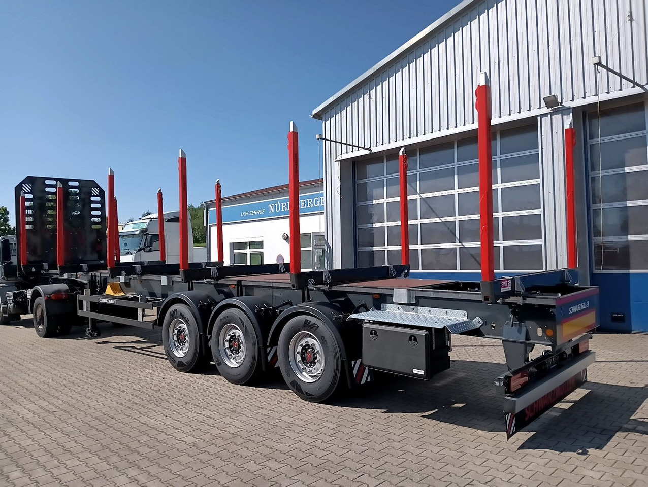 Schwarzmüller 3-A Rungensattel 6xExte144S 5560kg NEU sofort Schwarzmüller 3-A Rungensattel 6xExte144S 5560kg NEU sofort - Полуприцеп лесовоз: фото 1 Schwarzmüller 3-A Rungensattel 6xExte144S 5560kg NEU sofort Schwarzmüller 3-A Rungensattel 6xExte144S 5560kg NEU sofort - Полуприцеп лесовоз: фото 1