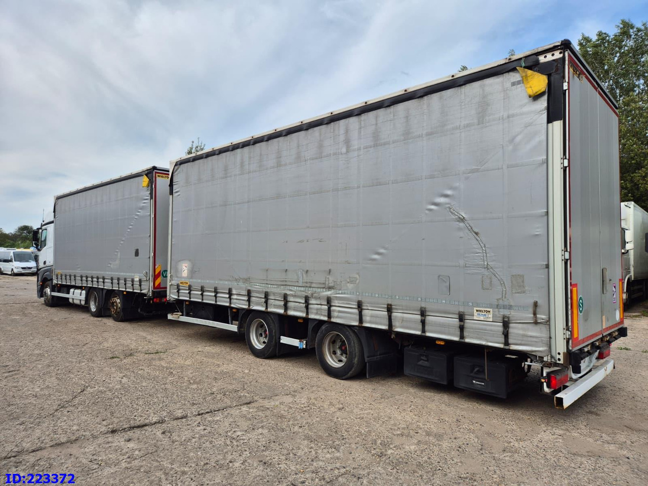 Тентованный грузовик MERCEDES-BENZ Actros 2542 6x2 Euro6 + Wielton trailer: фото 16