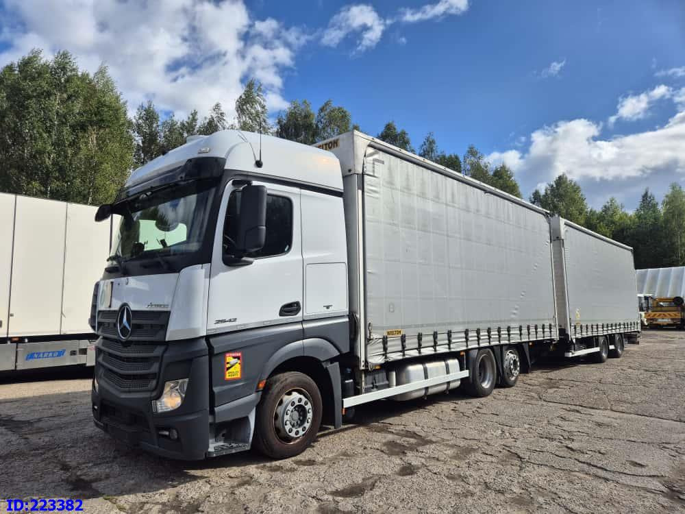 MERCEDES-BENZ Actros 2542 6x2 Euro6 + Wielton trailer - Тентованный грузовик: фото 1 MERCEDES-BENZ Actros 2542 6x2 Euro6 + Wielton trailer - Тентованный грузовик: фото 1