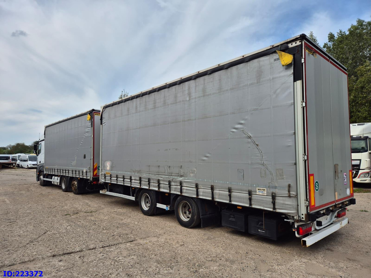 Тентованный грузовик MERCEDES-BENZ Actros 2542 6x2 Euro6 + Wielton trailer: фото 17
