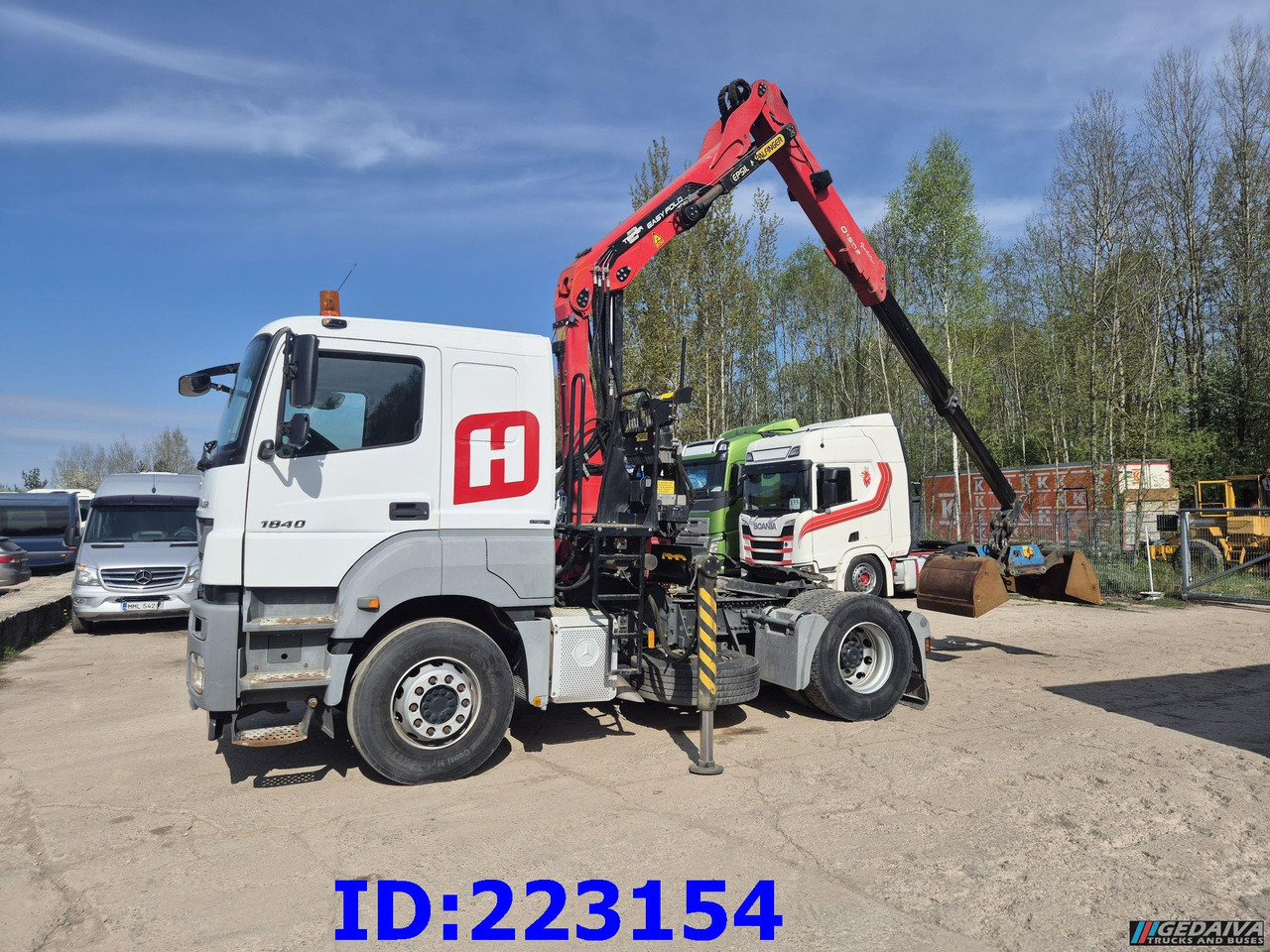 MERCEDES-BENZ Axor 1840 + Crane Epsilon Palfinger PZR601GA - Тягач: фото 1 MERCEDES-BENZ Axor 1840 + Crane Epsilon Palfinger PZR601GA - Тягач: фото 1