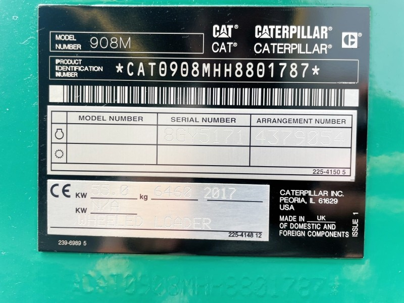 Caterpillar 908M (3637) - Колёсный погрузчик: фото 3 Caterpillar 908M (3637) - Колёсный погрузчик: фото 3