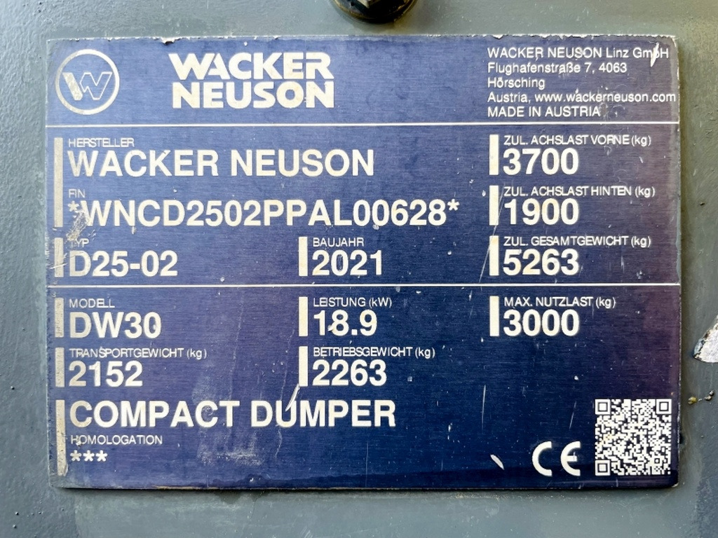 Neuson DW30 (3940) - Мини-самосвал: фото 3 Neuson DW30 (3940) - Мини-самосвал: фото 3