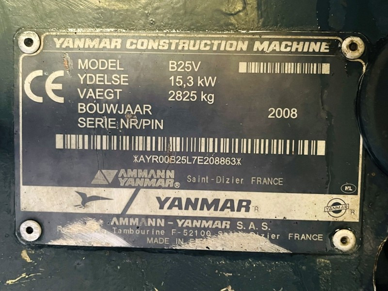 Yanmar B25V (3699) - Мини-экскаватор: фото 3 Yanmar B25V (3699) - Мини-экскаватор: фото 3